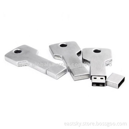 Car Key Shape USB Drive, Made of Stainless Metal, Plug-and-play Function